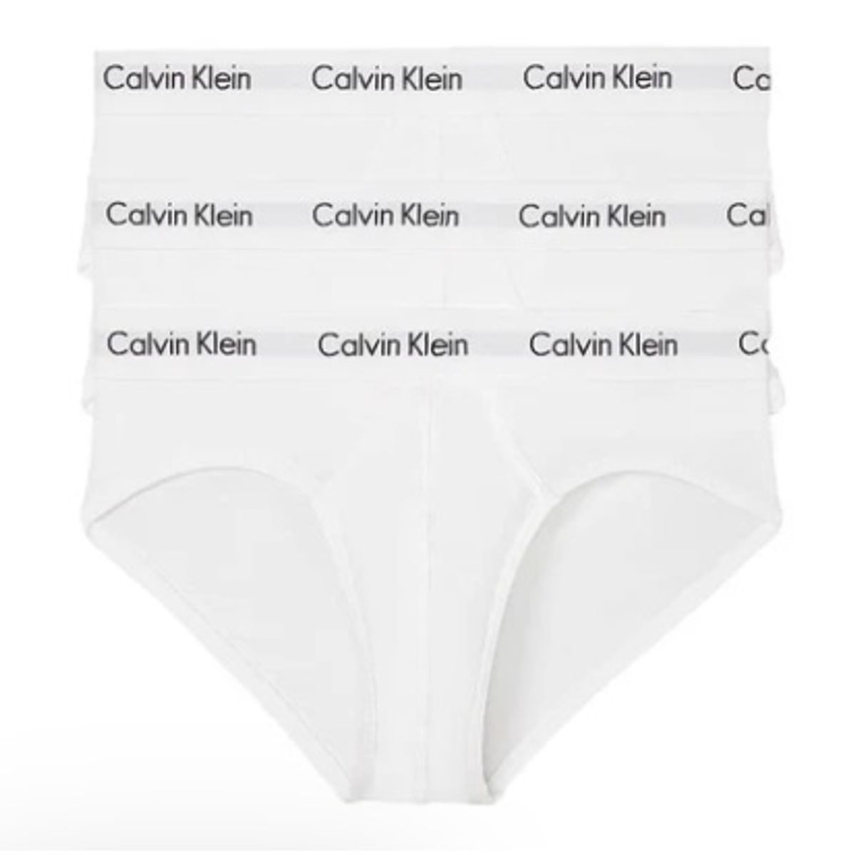 CALVIN KLEIN - 3 Pack de Calzoncillo Blanco Algodón Hip Brief Calvin Klein