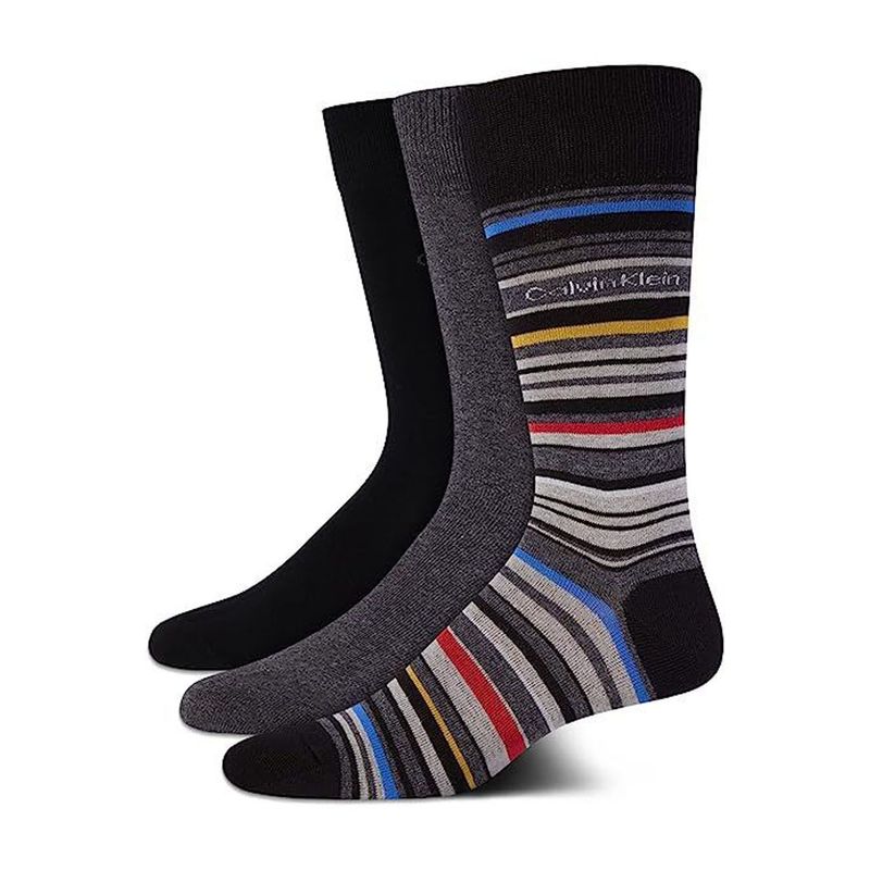CALVIN KLEIN - Pack De 3 Pares Medias Con Rayas Para Hombre Calvin Klein
