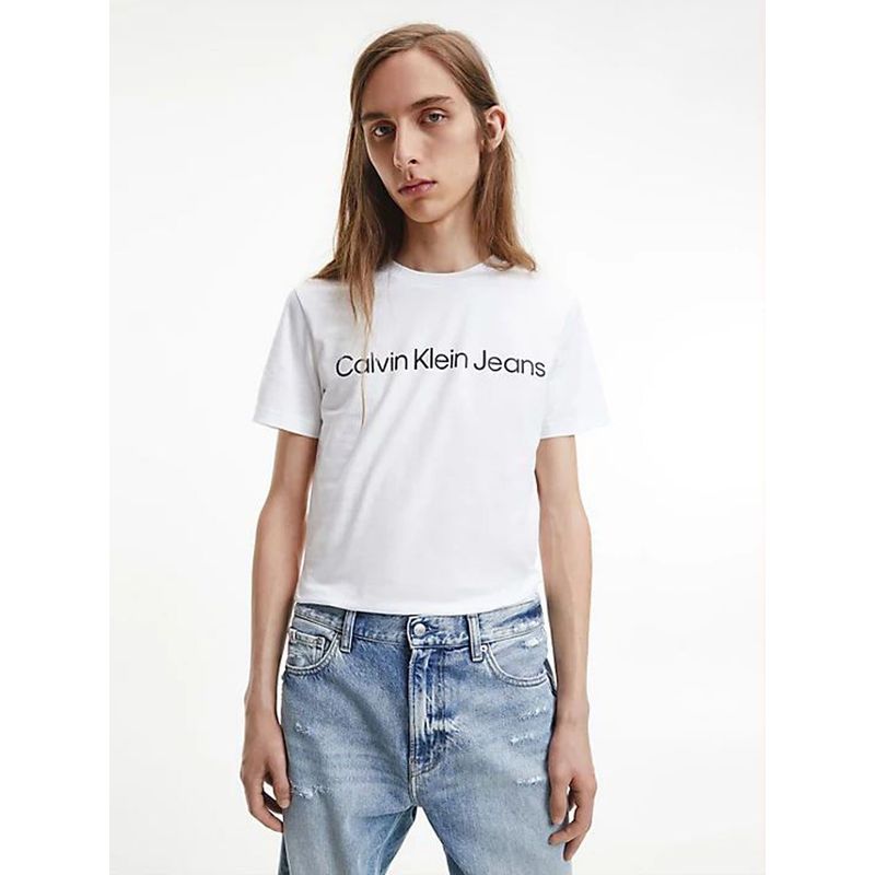 CALVIN KLEIN - Camiseta Con El Logo Hombre Blanco Calvin Klein