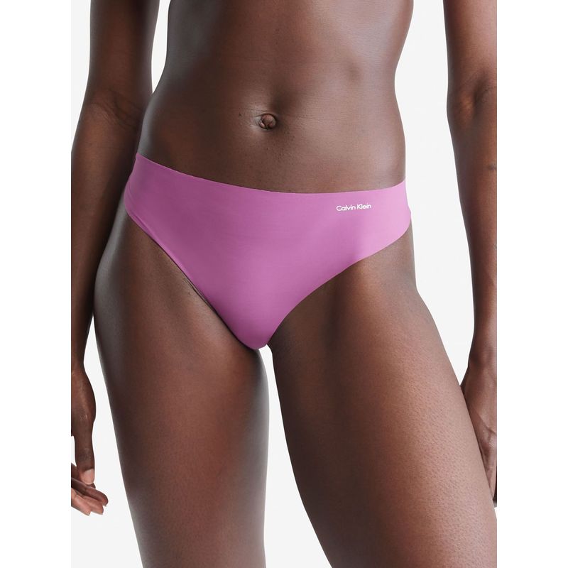 CALVIN KLEIN - Tanga Clásica para Mujer Morado Calvin Klein Calvin Klein