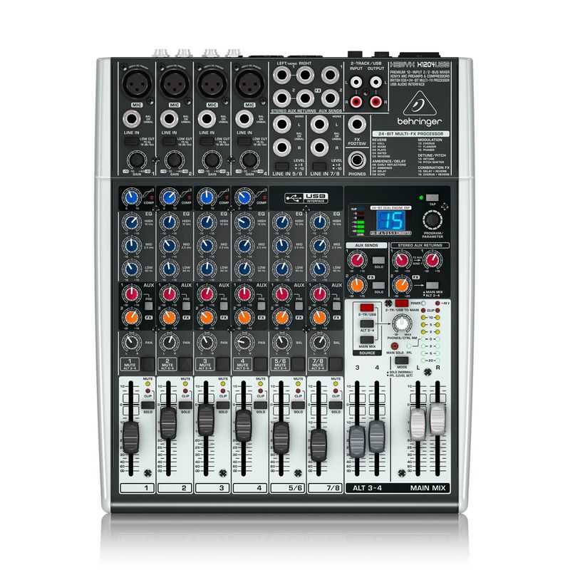 BEHRINGER - Mezclador Análogo BEHRINGER X1204USB Negro / Gris