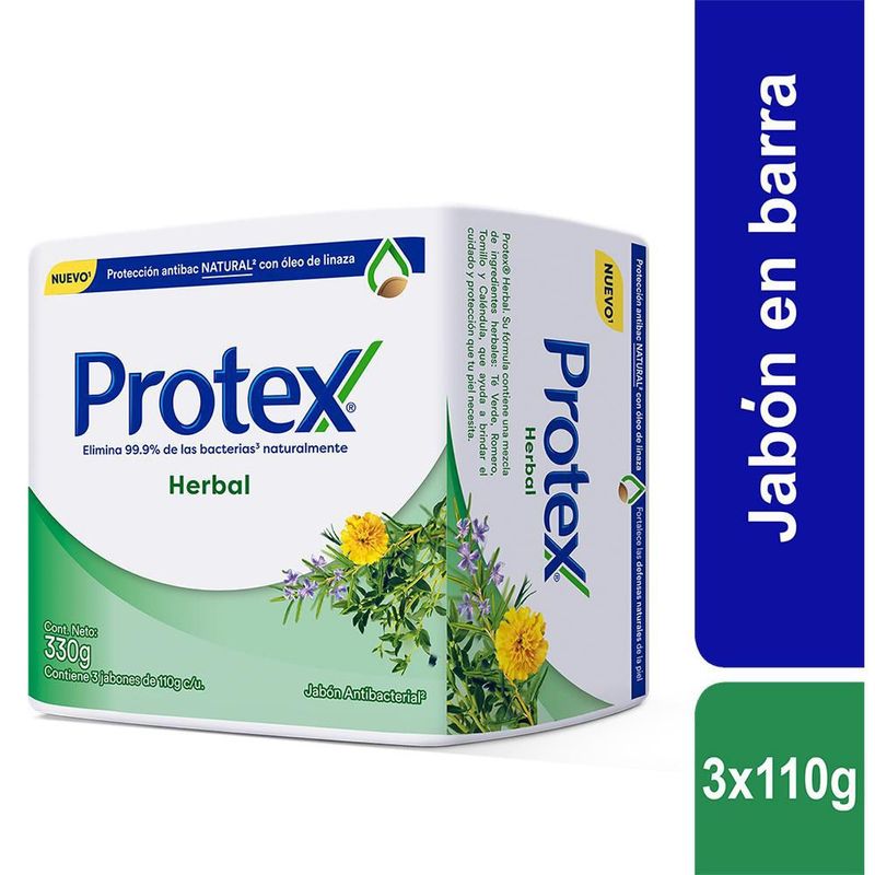 PROTEX - Jabon Protex Herbal X 110G X 3Und.---