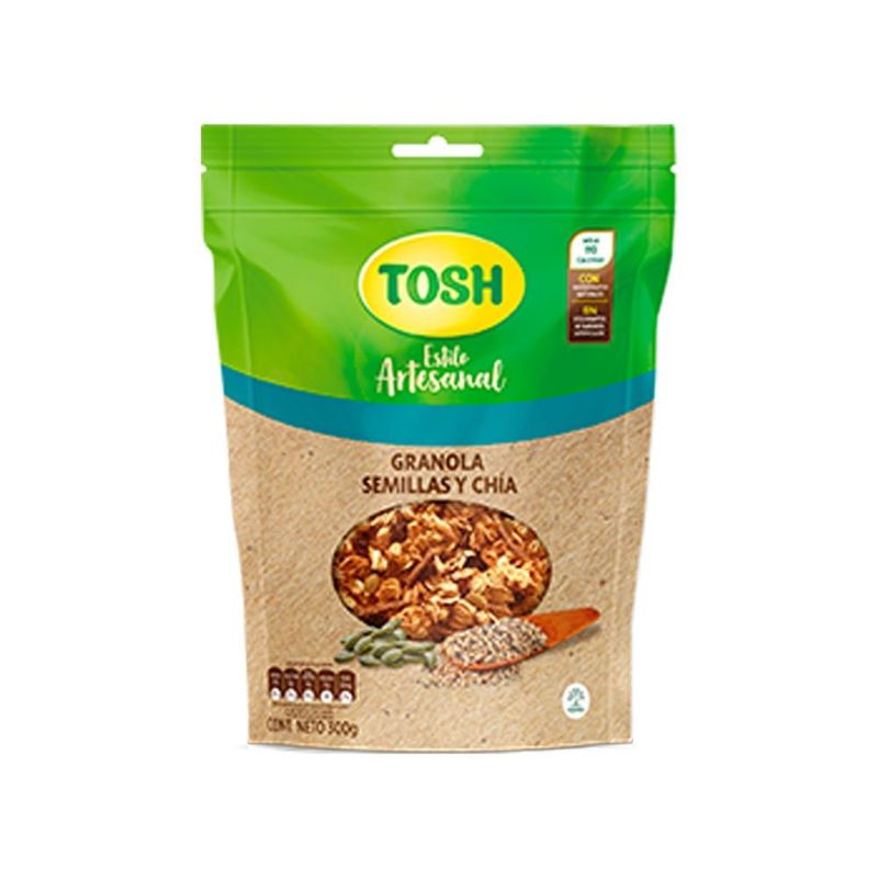 TOSH - GRANOLA TOSH ARTESANAL SEMILLAS CHIA X 300G