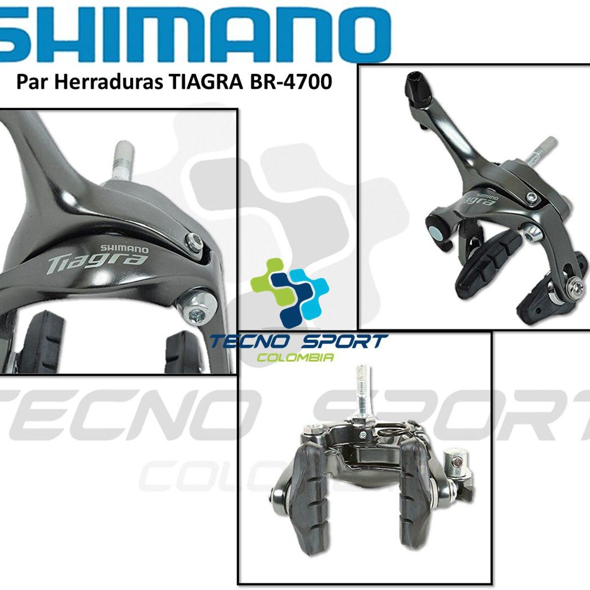 SHIMANO - Herradura Freno Shimano Tiagra 4700 Ciclismo Bicicleta Ruta