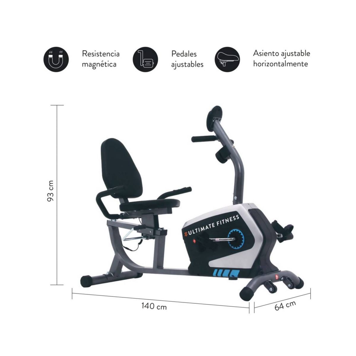 ULTIMATE FITNESS - Bicicleta Estática R330 Pro Mágnetica