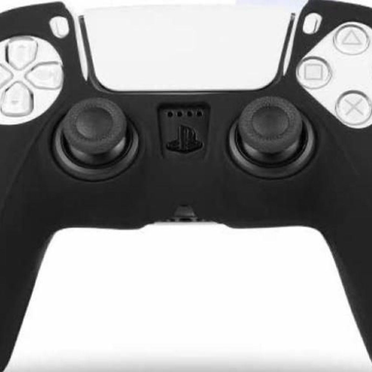 GENERICO - Funda Protector En Silicona Negra Compatible Control Ps5