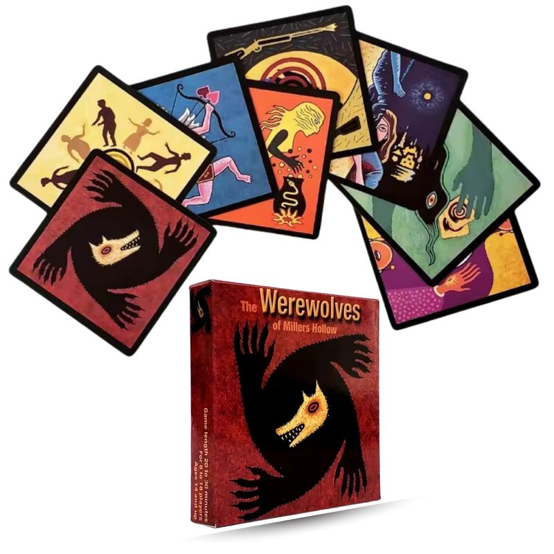 GENERICO - Juego de Mesa Los hombres Lobo de Castronegro Aldeanos Lobos