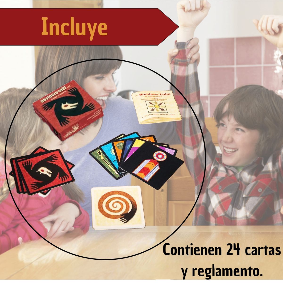 GENERICO - Juego de Mesa Los hombres Lobo de Castronegro Aldeanos Lobos