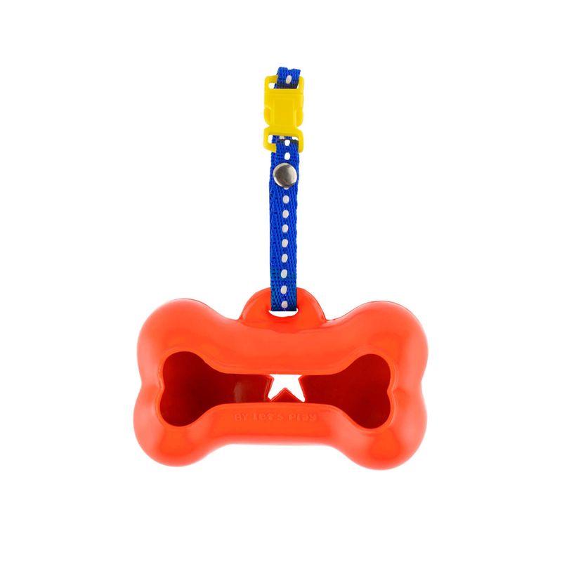 ENERGY PLUS - Eco Porta Bolsas para Perro en Goma Atoxica Naranja