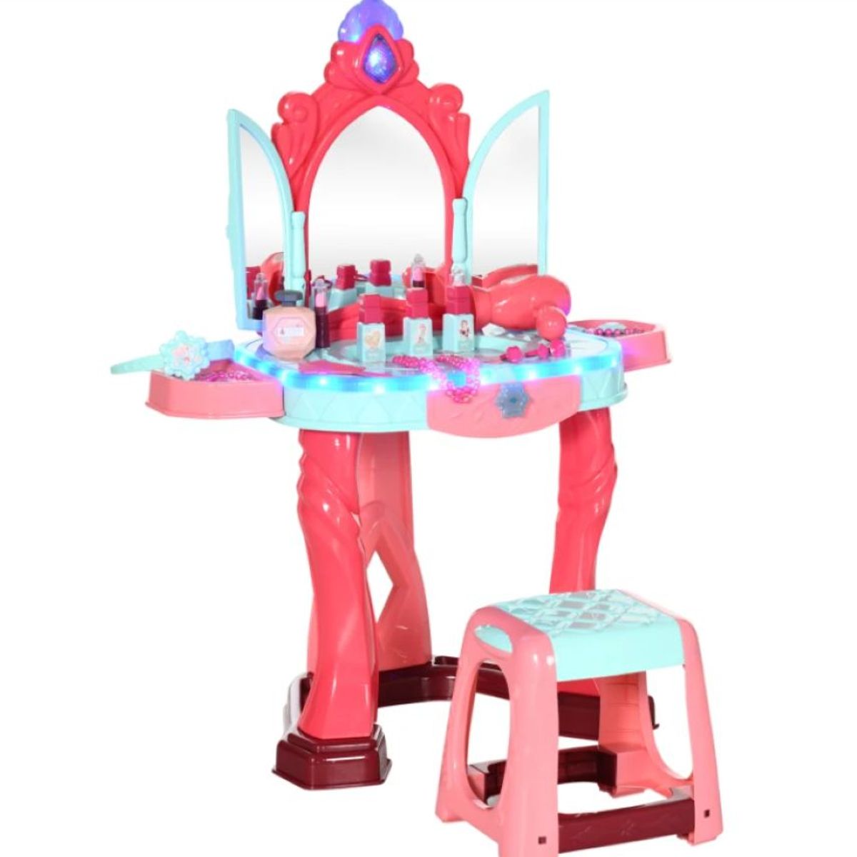 GENERICO - Tocador Peinador Silla Taburete Castillo Maquillaje