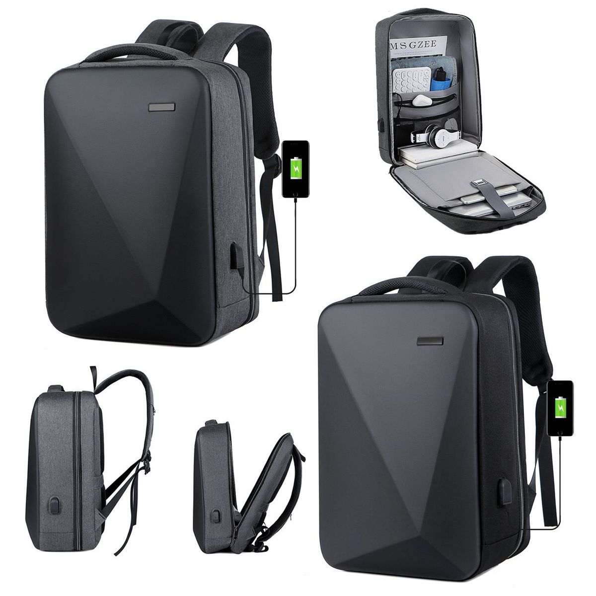 MULTIPLACE COLOMBIA - Morral antirrobo grande impermeable para portátil con clave-