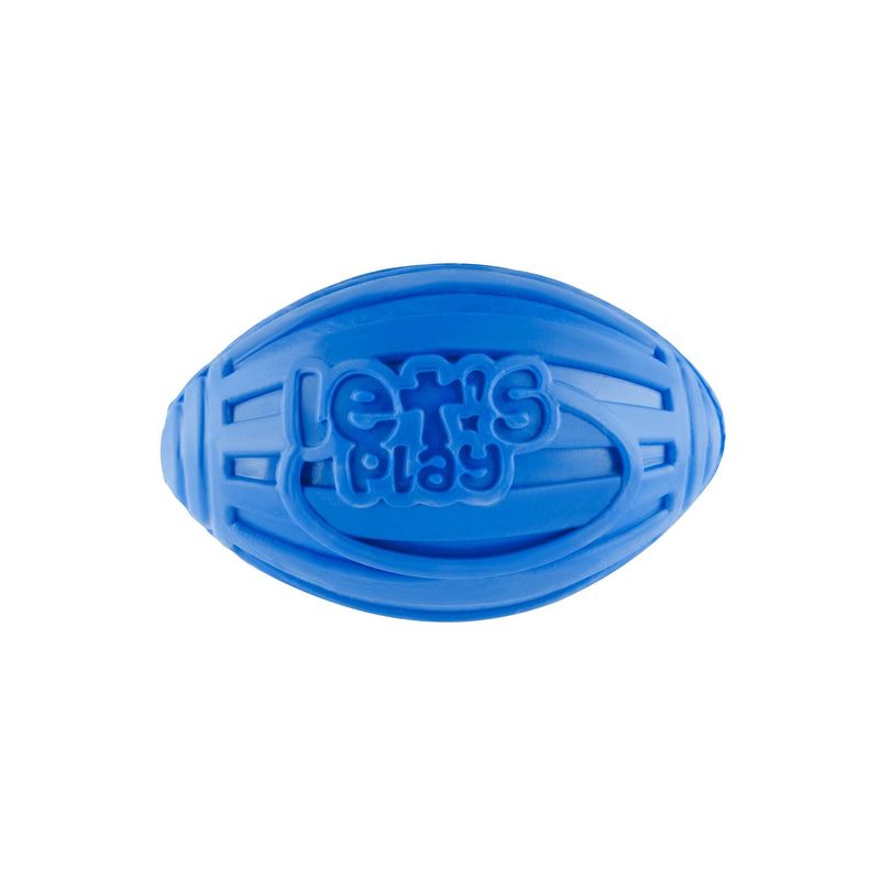 ENERGY PLUS - Juguete Perros Balón ovalado y chillón Resistente Azul