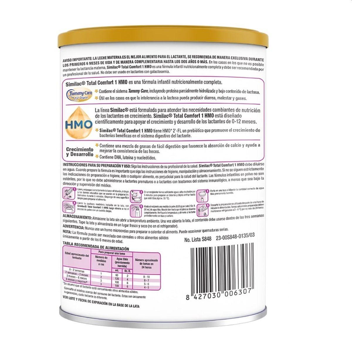 SIMILAC - FORMULA INFANTIL SIMILAC ETAPA 1 0-12MESES X 360G