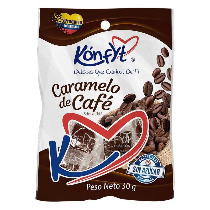KONFYT - Caramelo Masticable Cafe Sin Azucar Konfyt