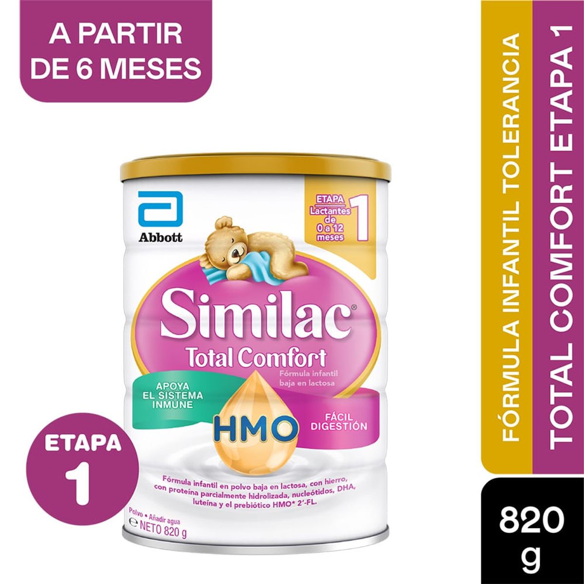 SIMILAC - FORMULA INFANTIL SIMILAC  ETAPA 1 0-12MESES X 820G