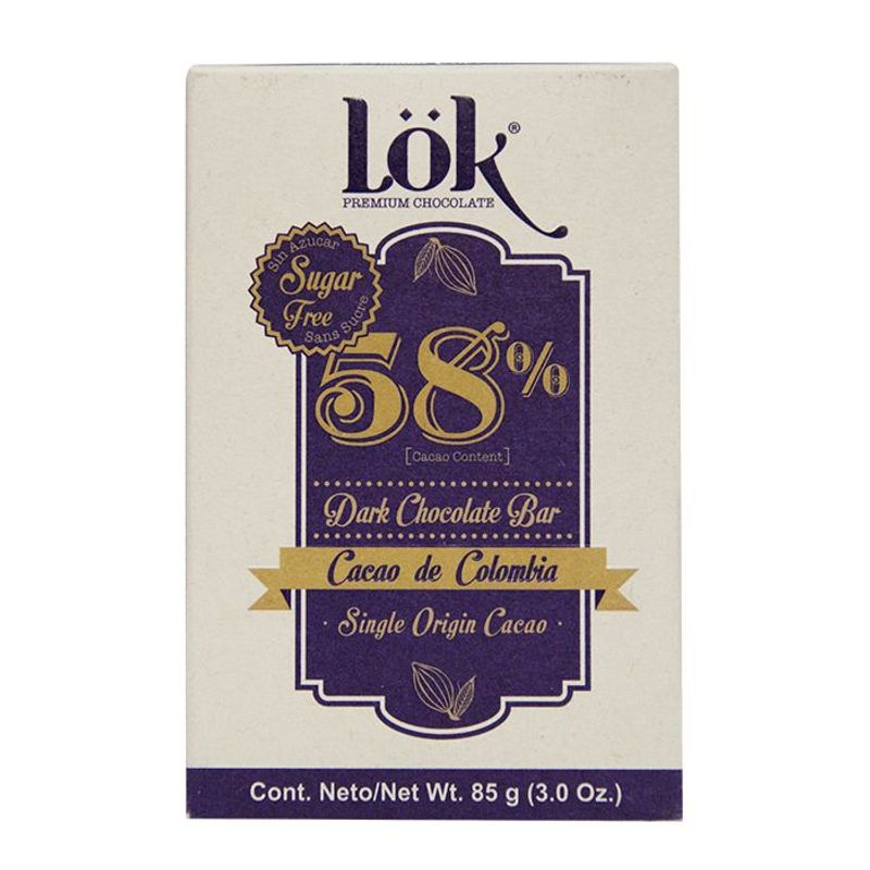 GENERICO - Chocolate Lok Premium Barra 58% Cacao X 85Gr