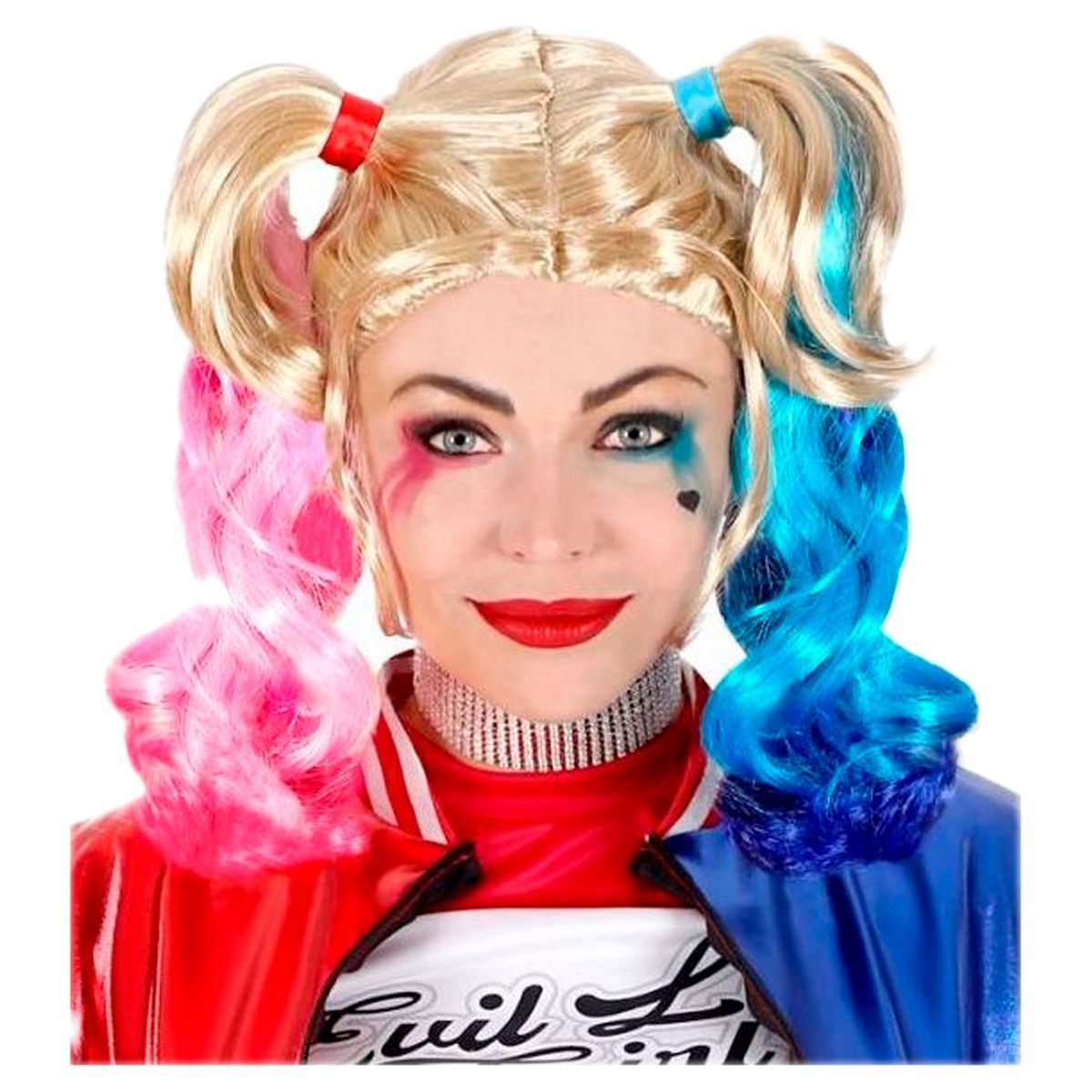 GENERICO - Peluca Harley Quinn Escuadrón Suicida Disfraz