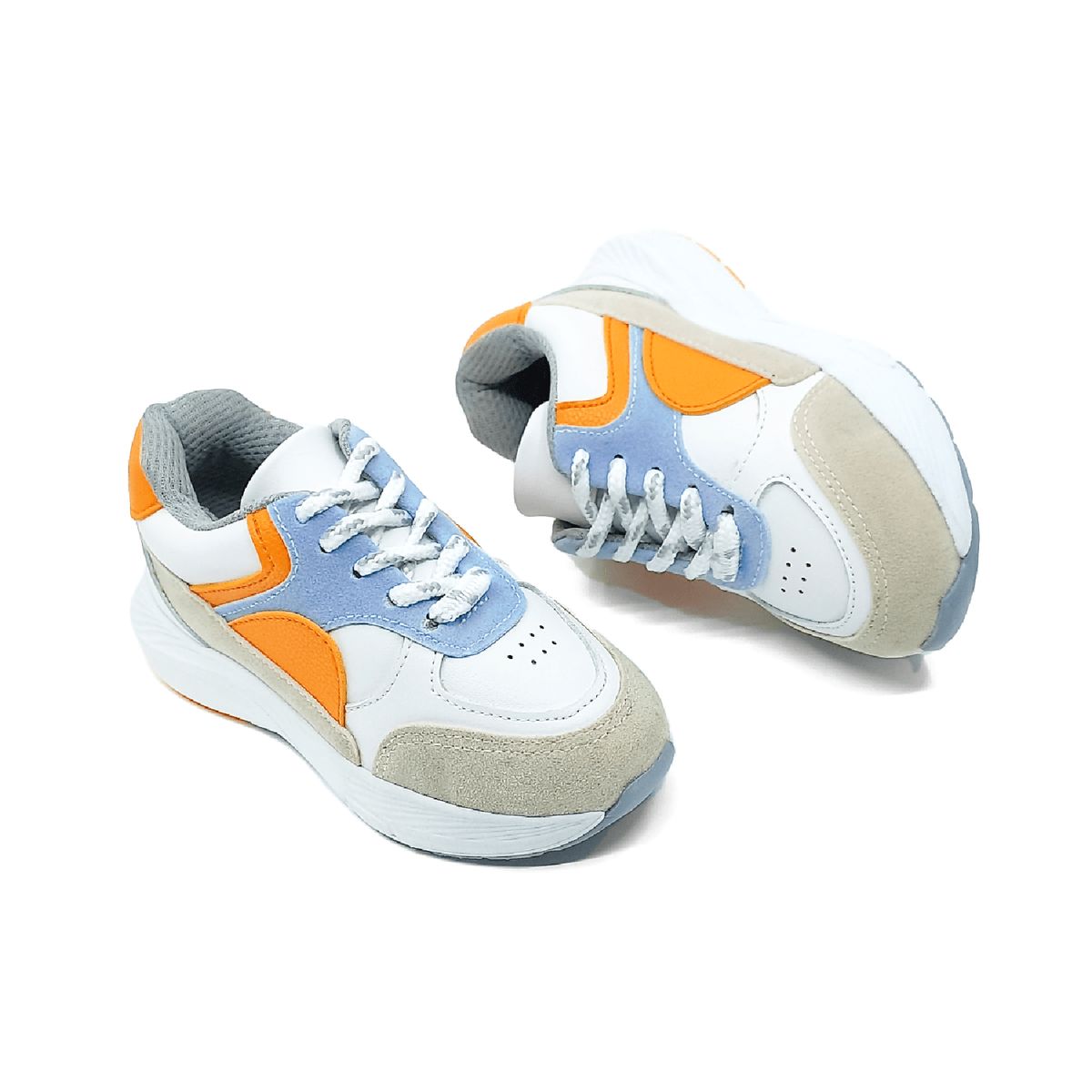 PAPOS - Tenis Niñas Verona Orange - Zapatos Niñas PAPOS - Blanco_.