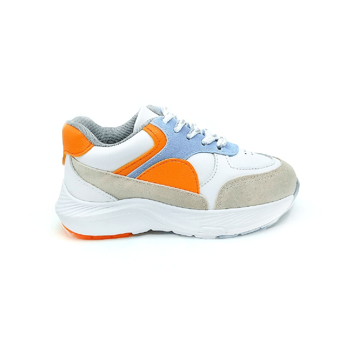 PAPOS - Tenis Niñas Verona Orange - Zapatos Niñas PAPOS - Blanco_.