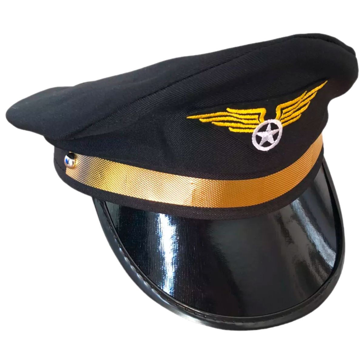 GENERICO - Gorra Sombrero Kepis Marinero Blanco Playboy Hugh Disfraz