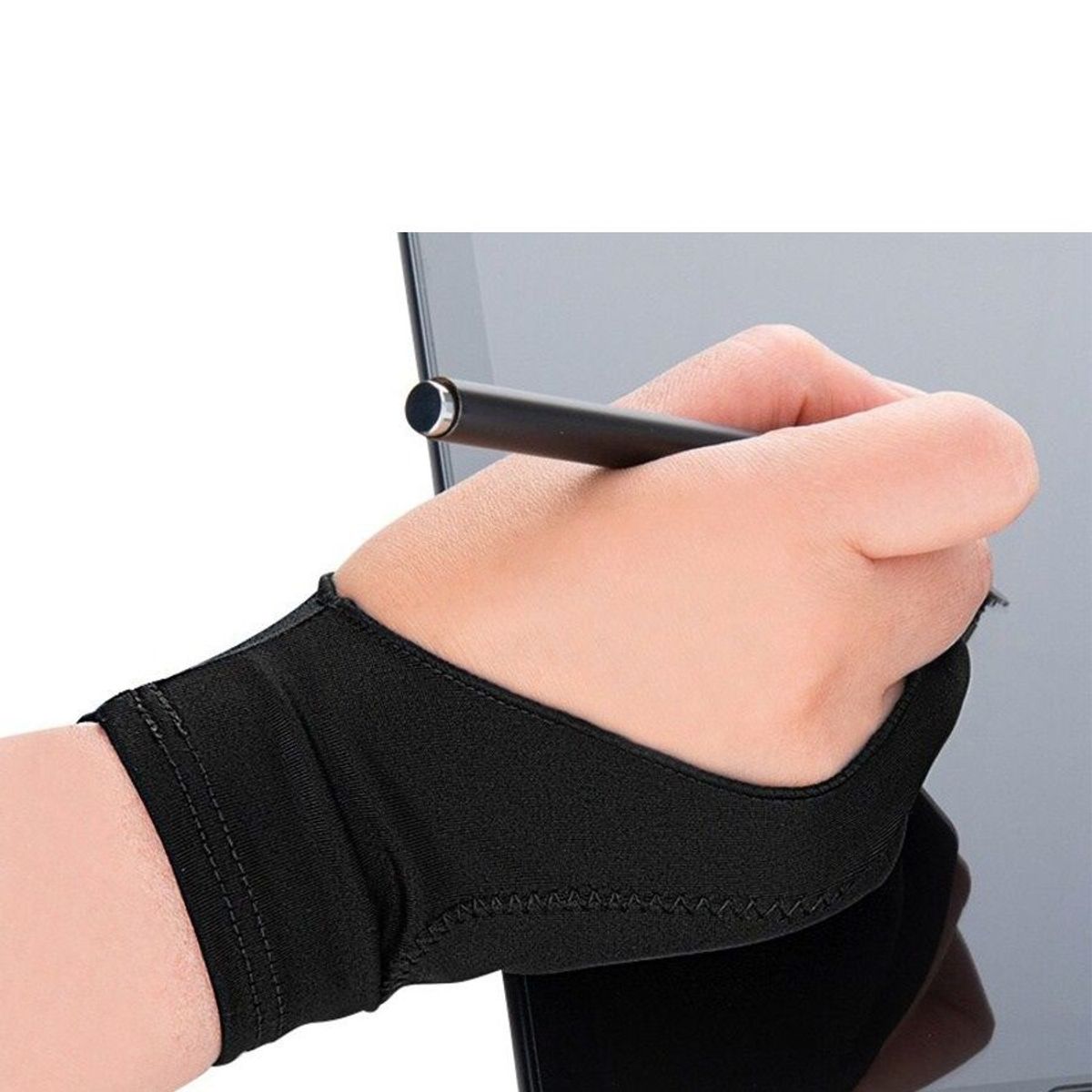 GENERICO - Guante Antiincrustante Dos Dedos Dibujo Artístico TALLA M