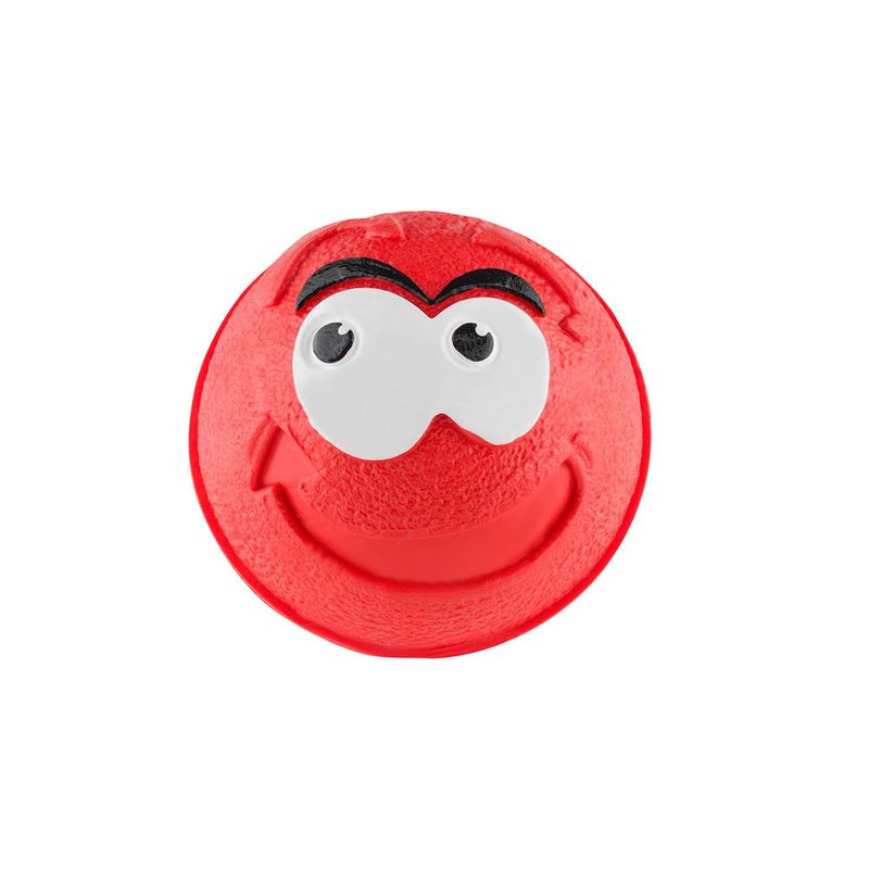 ENERGY PLUS - Pelota Maciza de Goma Perros gran rebote y divertida Rojo