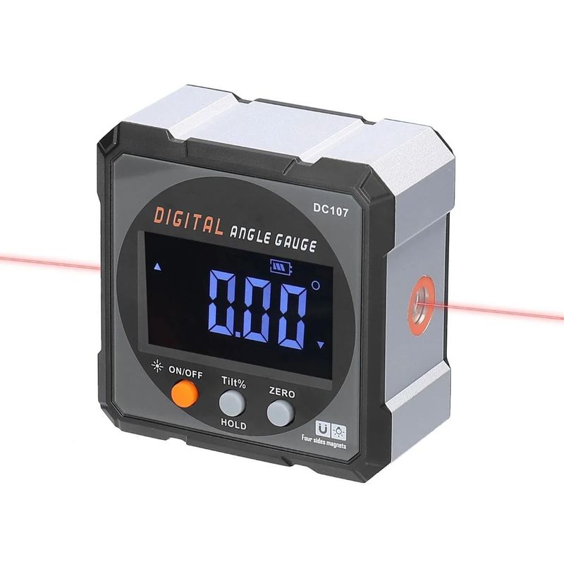 GENERICO - Nivel Digital Laser Medidor Angulo Recargable Usb Magnetico