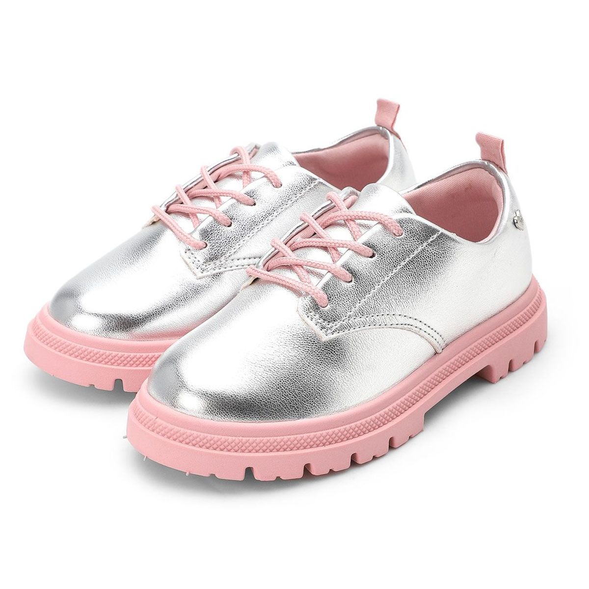 MOLEKINHA - Zapato Casual Plateado-Palo Rosa Molekinha