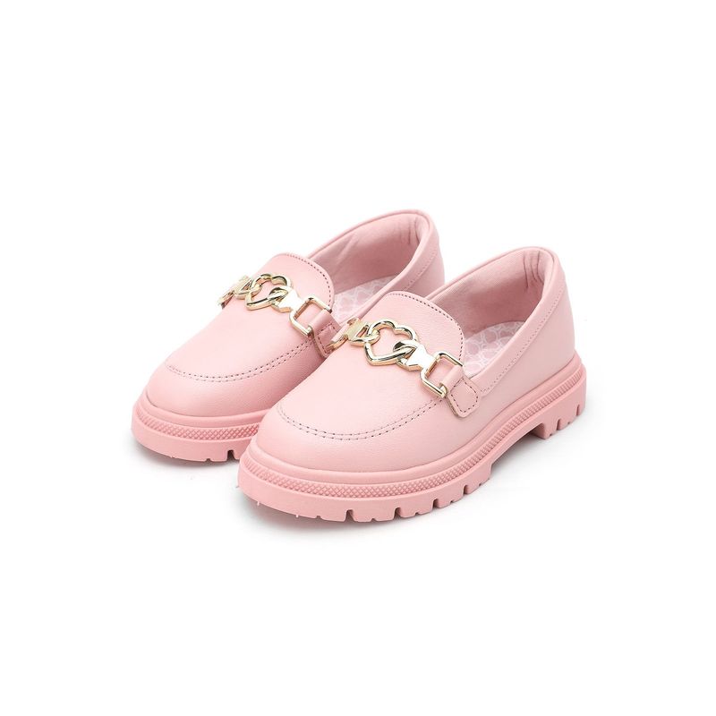 MOLEKINHA - Mocasín Chunky Rosa-Dorado Molekinha