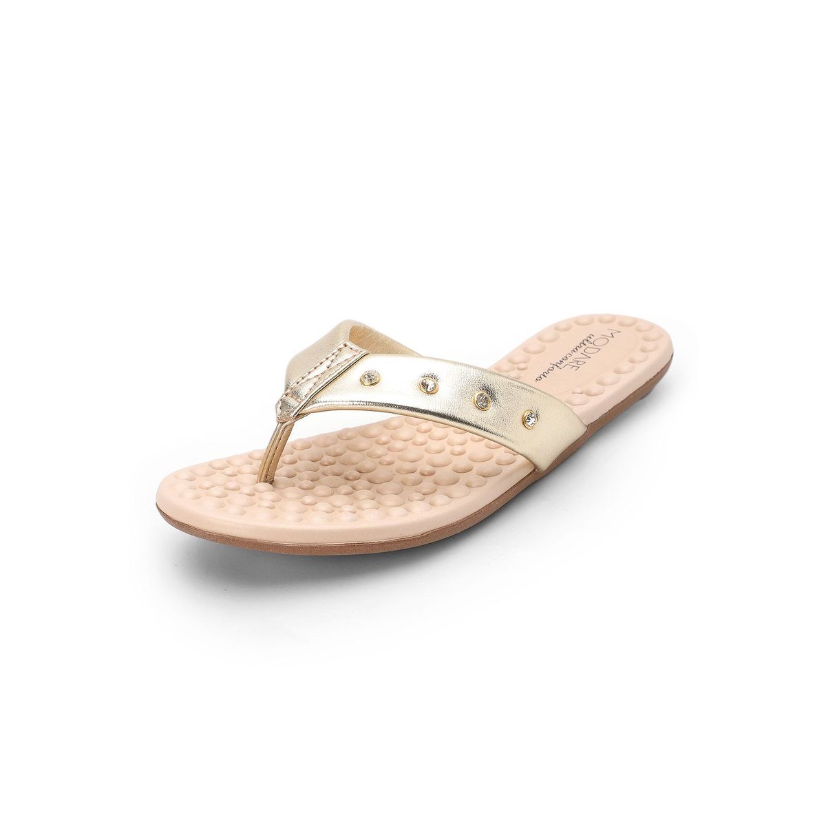 MODARE - Sandalia Plana Dorado MODARE