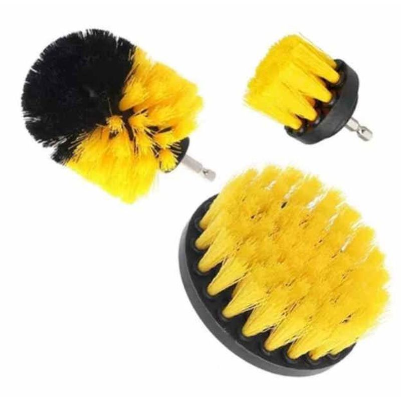 GENERICO - Set cepillos limpieza profunda mueble alfombra auto baño.