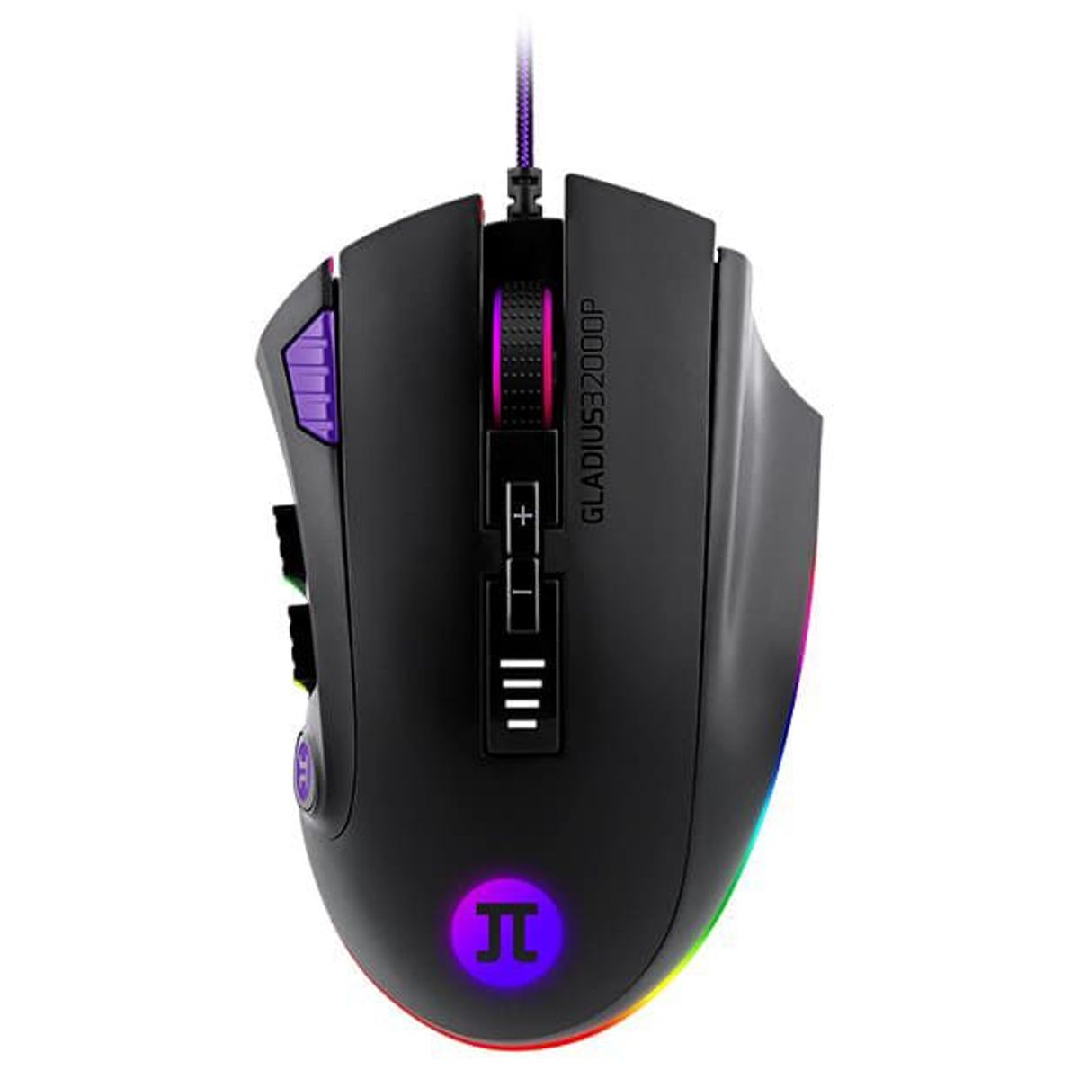GENERICO - MOUSE GAMER PROFESIONAL PRIMUS 32000DPI 12 BOTONES RGB SOFTWARE