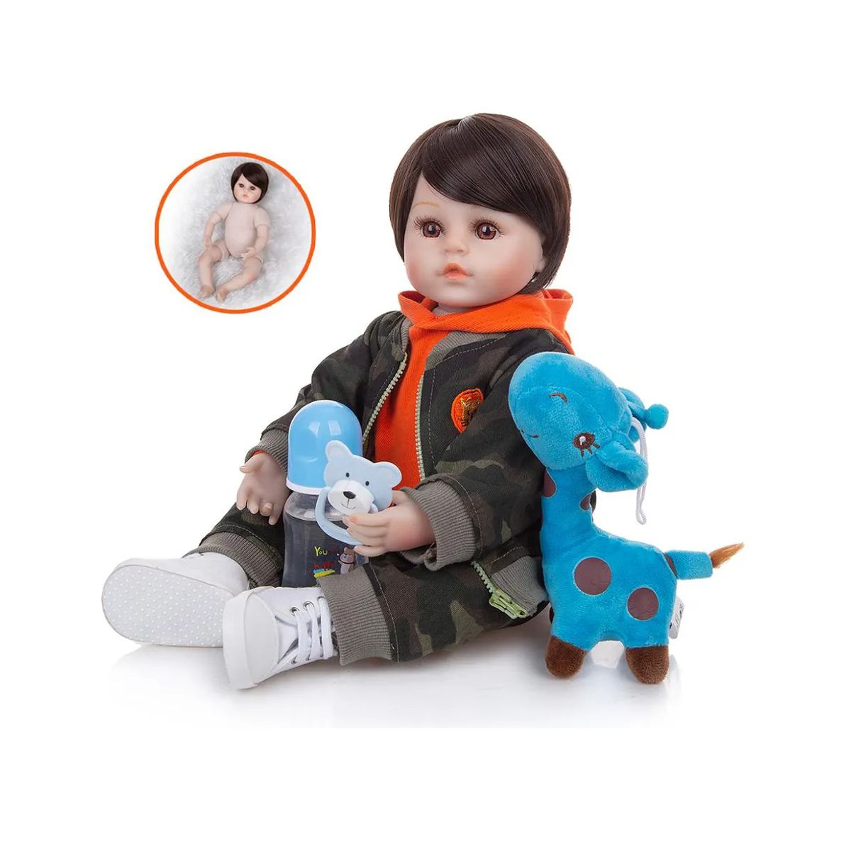 KIDSHOP - Bebe Aspecto Realista Niño Accesorios Camuflado N-6558