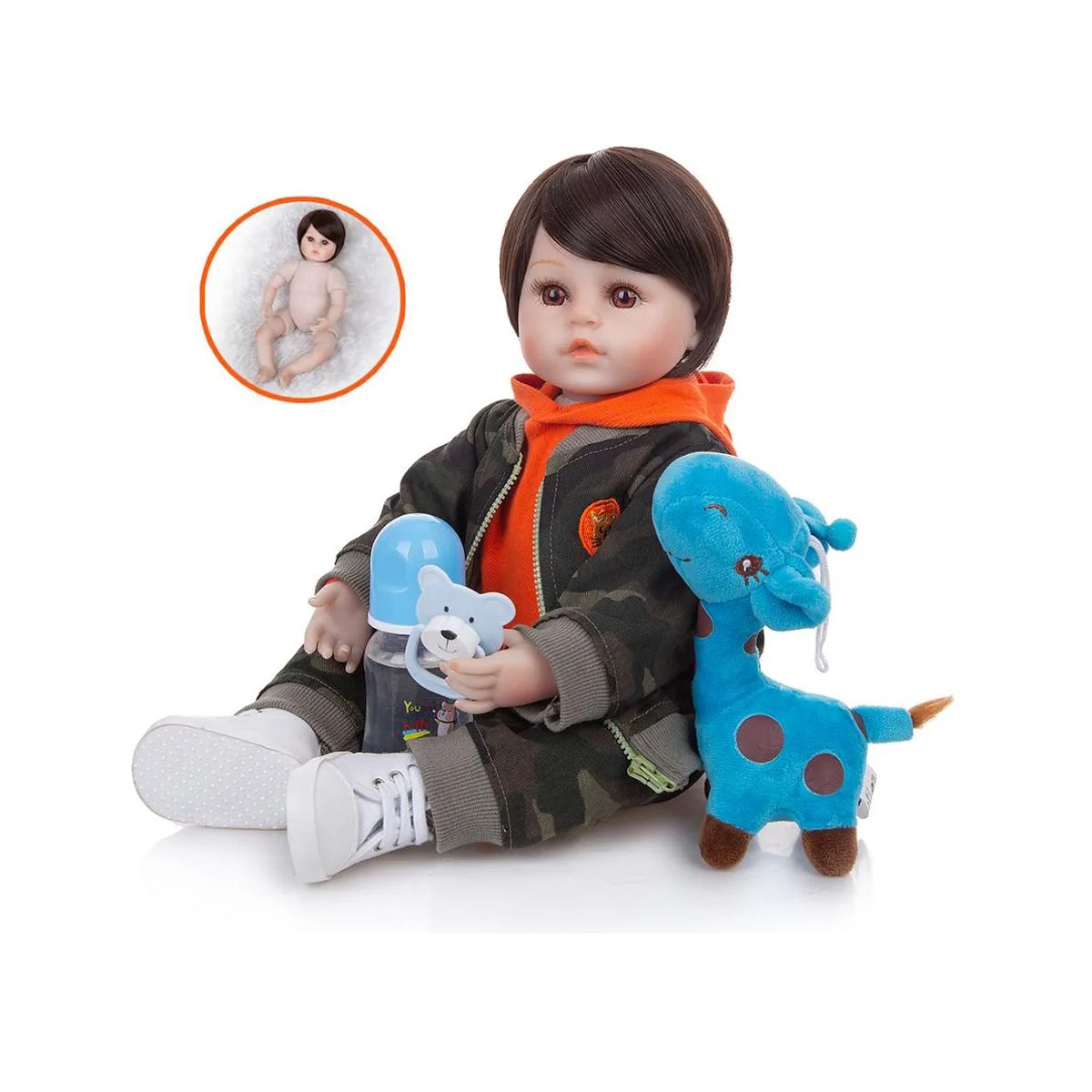 KIDSHOP - Bebe Aspecto Realista Niño Accesorios Camuflado N-6558