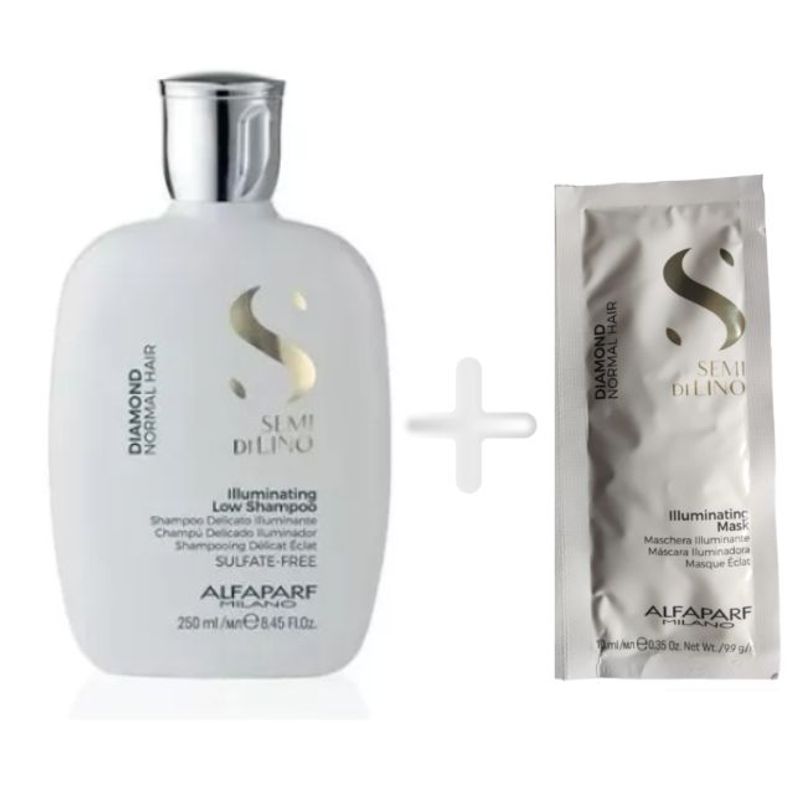 ALFAPARF MILANO - shampoo iluminador alfaparf semi di lino diamond 250