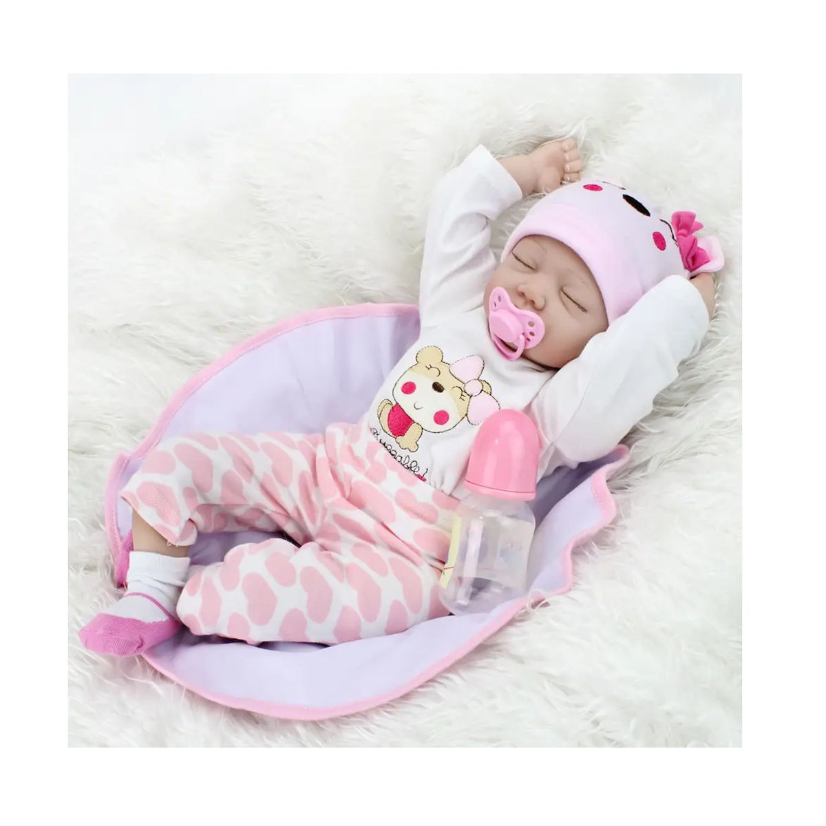 KIDSHOP - Bebe Realista Recien Nacido Con Sonido + Accesorios M-635