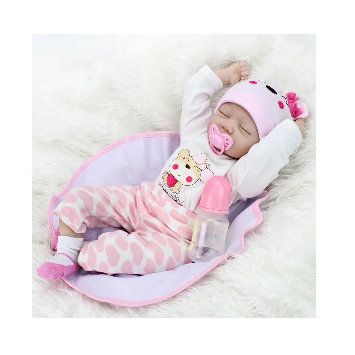 KIDSHOP - Bebe Realista Recien Nacido Con Sonido + Accesorios M-635