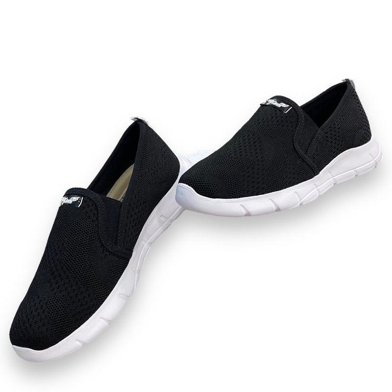 XIAN SHOES - Tenis Ultralivianos Negro Hombre