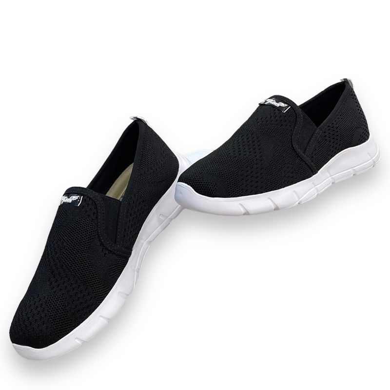 XIAN SHOES - Tenis Ultralivianos Negro Hombre