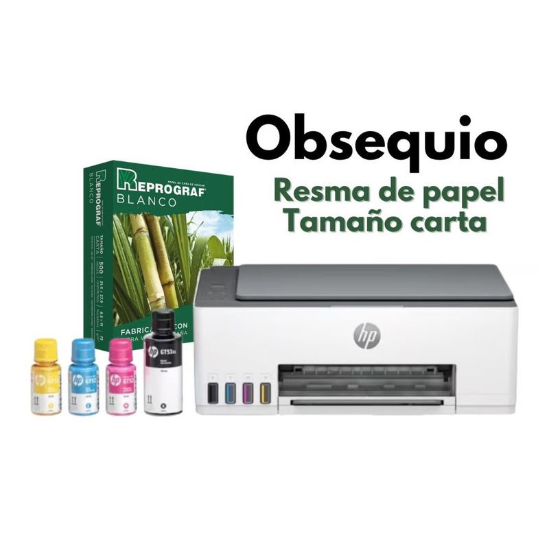HP - Impresora HP Smart Tank 580 Multifuncional Wifi Obsequio Resma