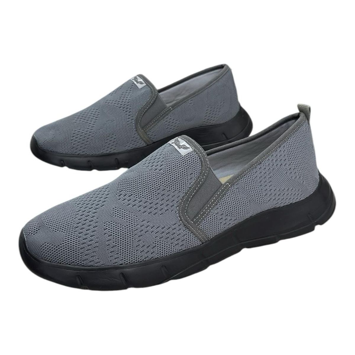 XIAN SHOES - tenis ultraliviano gris oscuro suela negraHombre