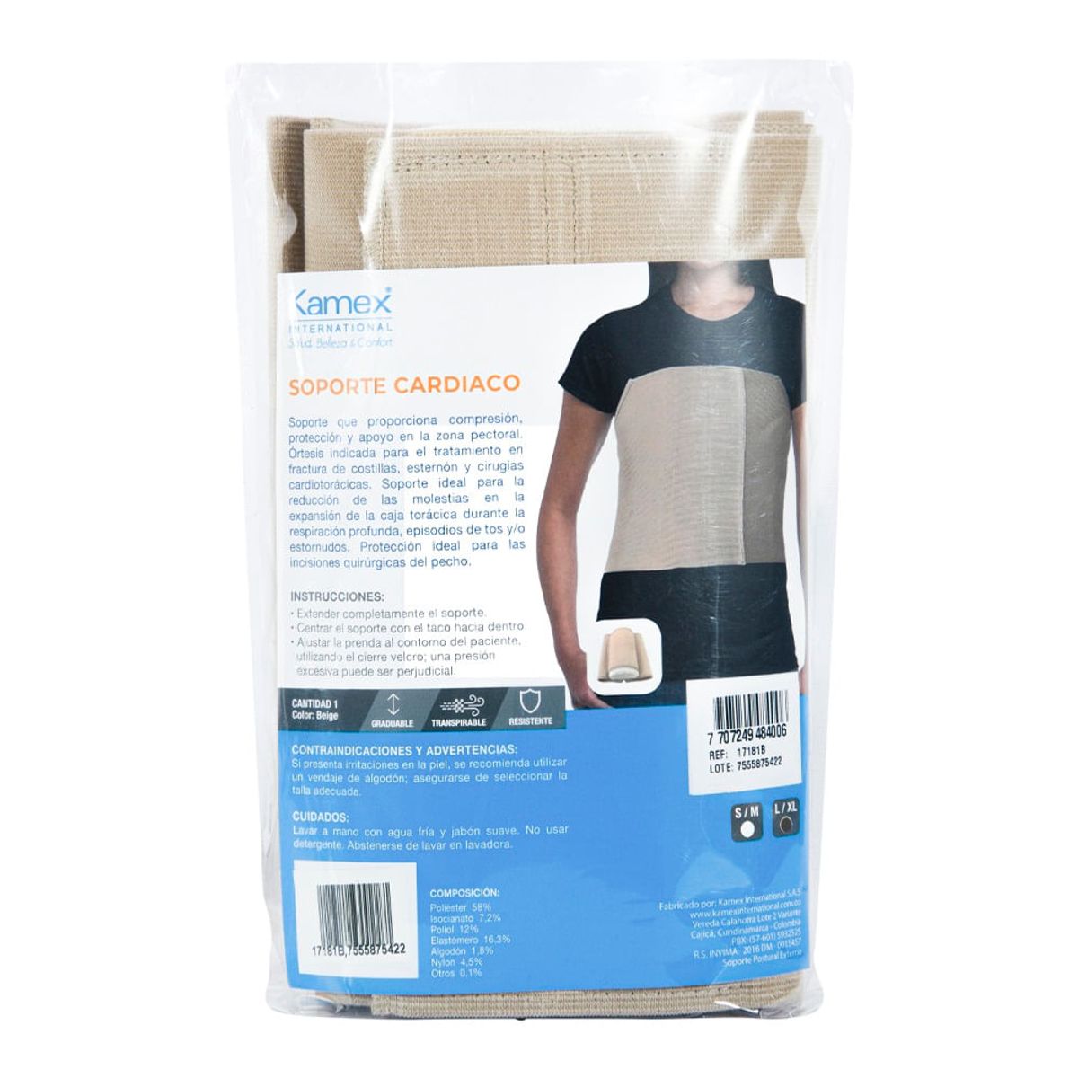 KAMEX - Soporte Cardiaco Kamex Talla L/Xl