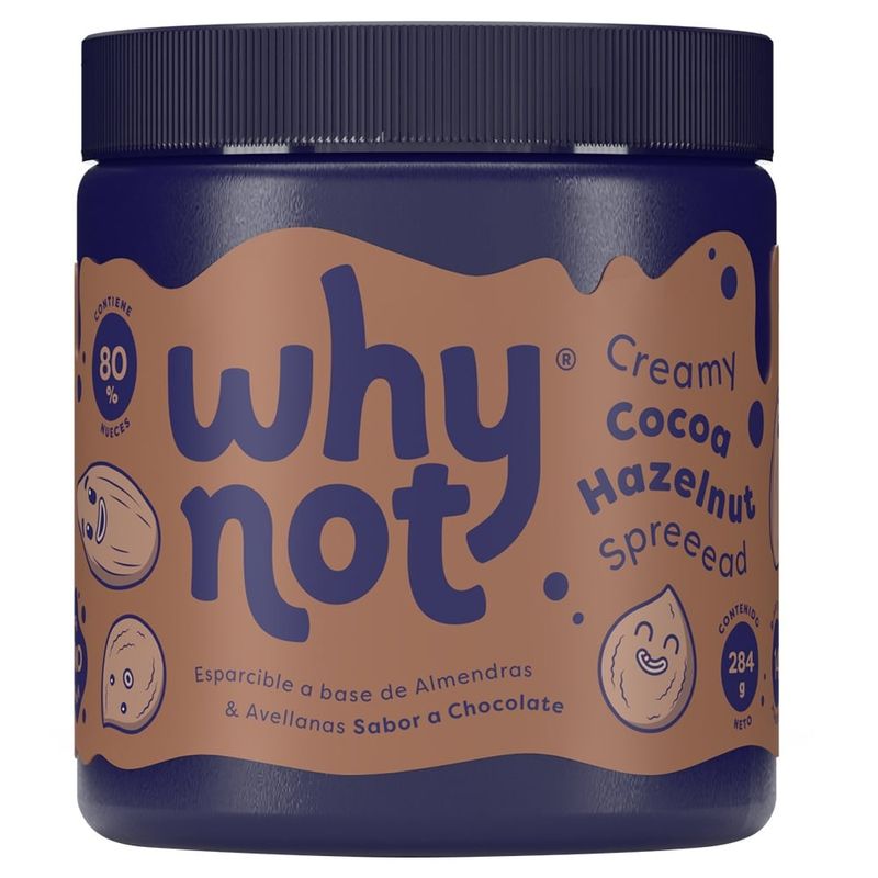 WHY NOT - Esparcible Why Not Sabor Chocoavellana X 284G