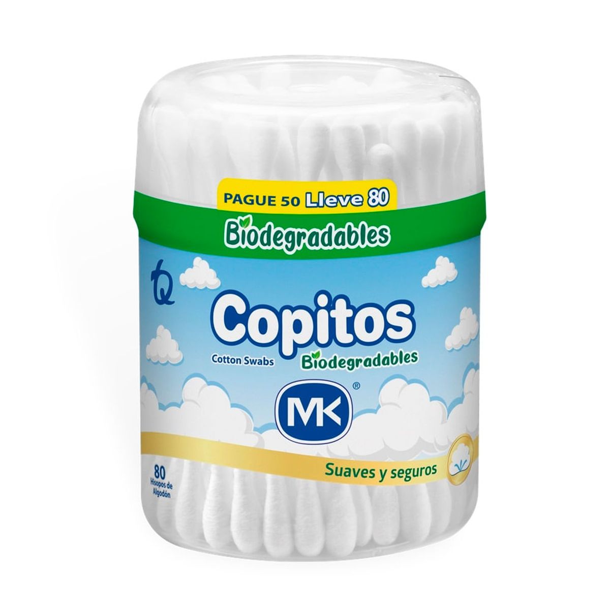 MK - Copitos Mk Biodegradables Pague 50 Lleve 80und