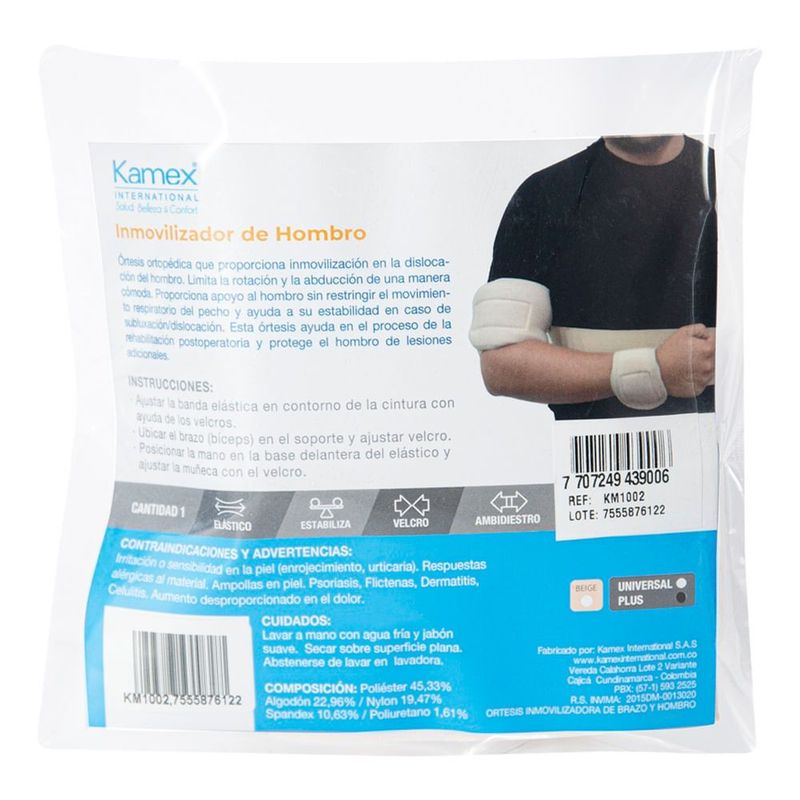KAMEX - Inmovilizador De Hombro Kamex Plus