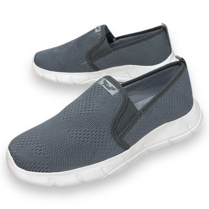 XIAN SHOES - Tenis Ultralivianos Gris Hombre