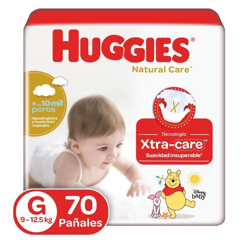 HUGGIES - Pañales Huggies Natural Care Etapa 3/G 70Und