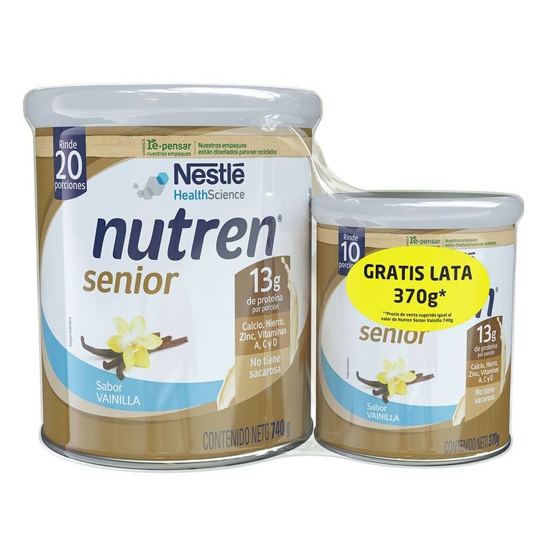 GENERICO - Oferta Nutren Senior Sabor Vainilla X 740g + Gratis 370g