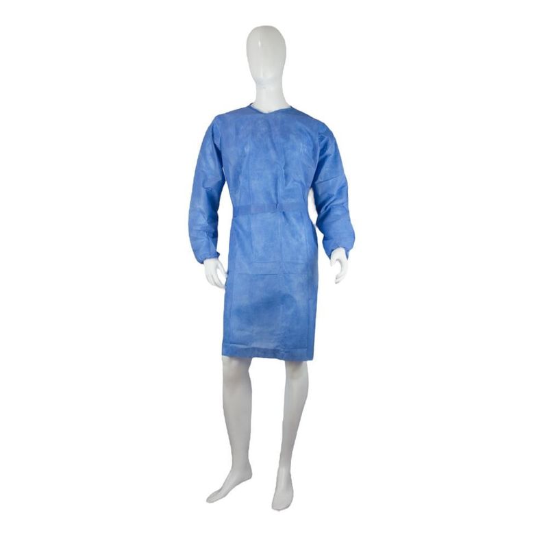ALFA SAFE - Bata Alfasafe Paciente Manga Larga Azul