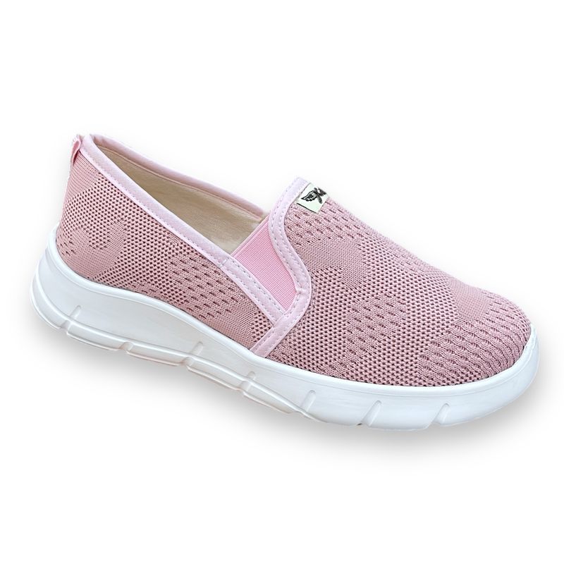 XIAN SHOES - Tenis Ultralivianos Rosa Malla MUJER